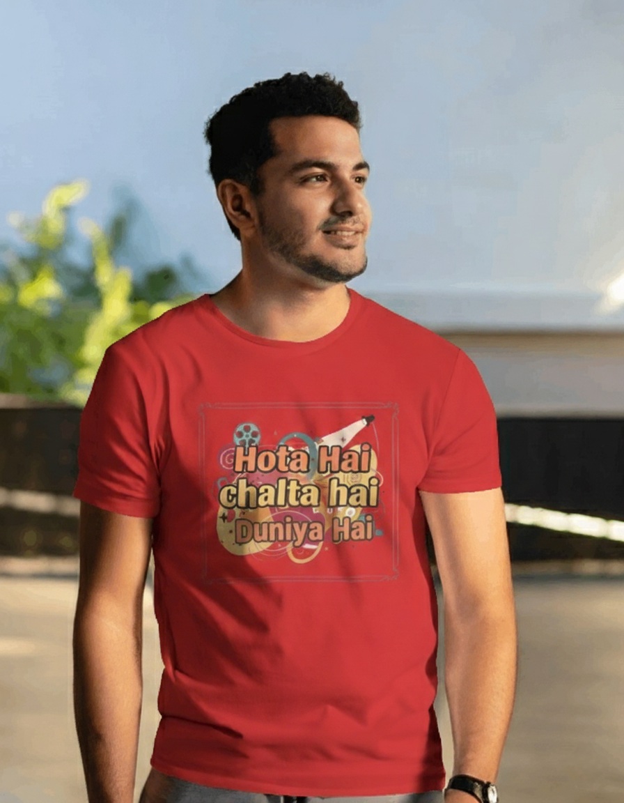 Red Graphic Printed T-Shirt