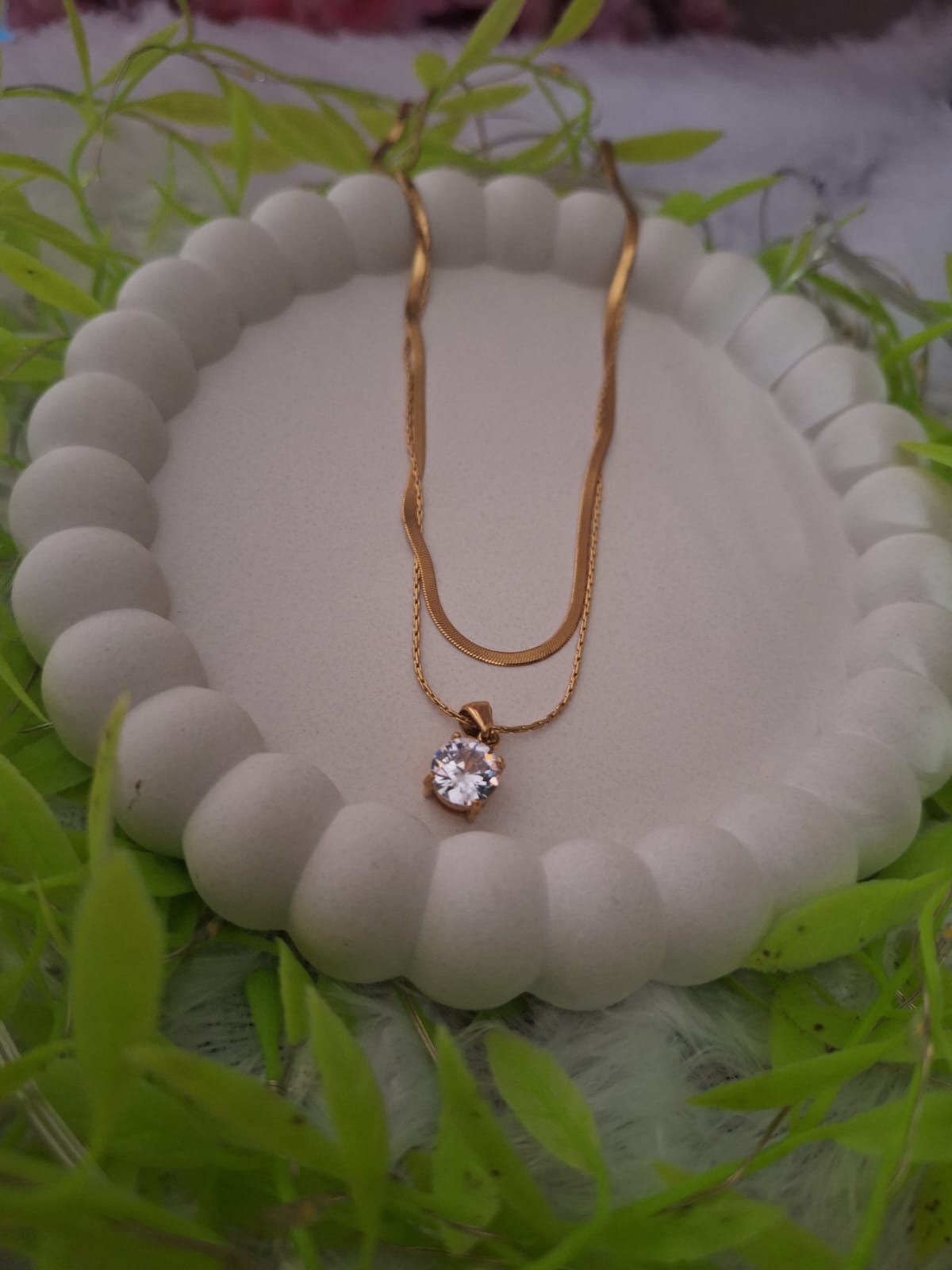 Elegant Layered Gold Necklace NK-10