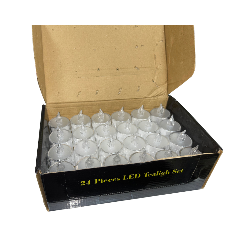 Set de 24 velas LED tipo tealight
