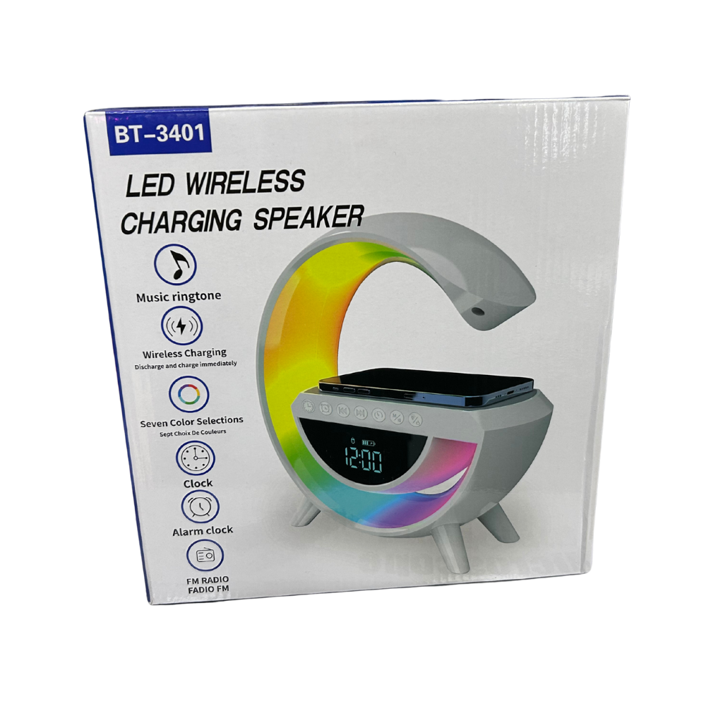 Cargador con bocina inalámbrico LED con carga BT-3401