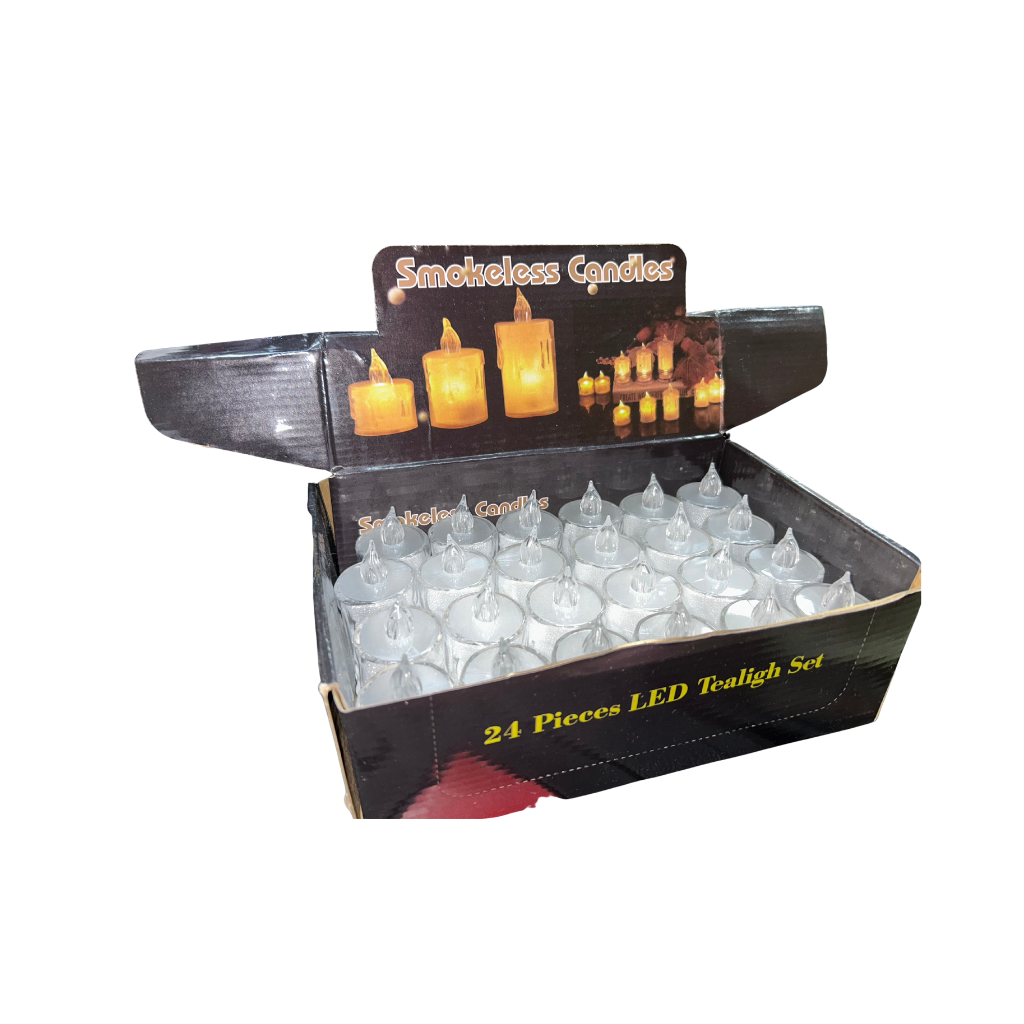 Set de 24 velas LED tipo tealight