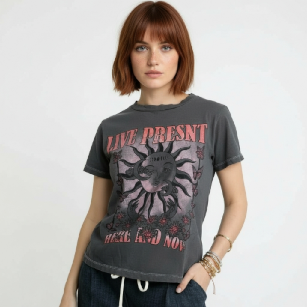Remera gráfica 'Live Present'