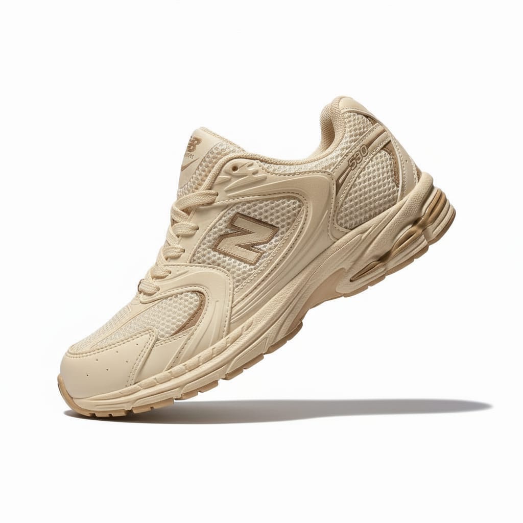 Zapatilla deportiva beige