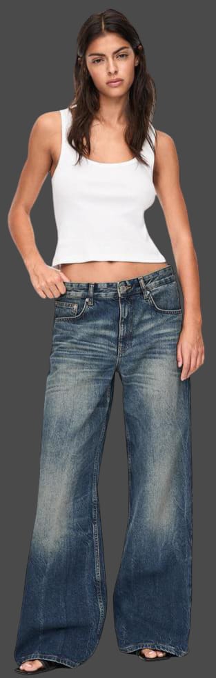 JEANS EXTRA WIDE LEG ÓXIDO