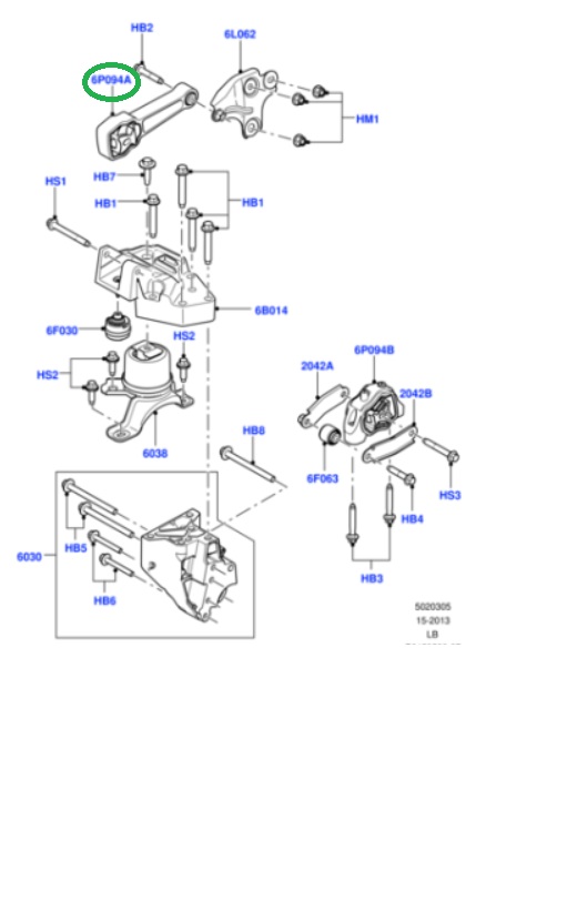 TEMPLETE MOTOR EVOQUE Y FREELANDER 2.0