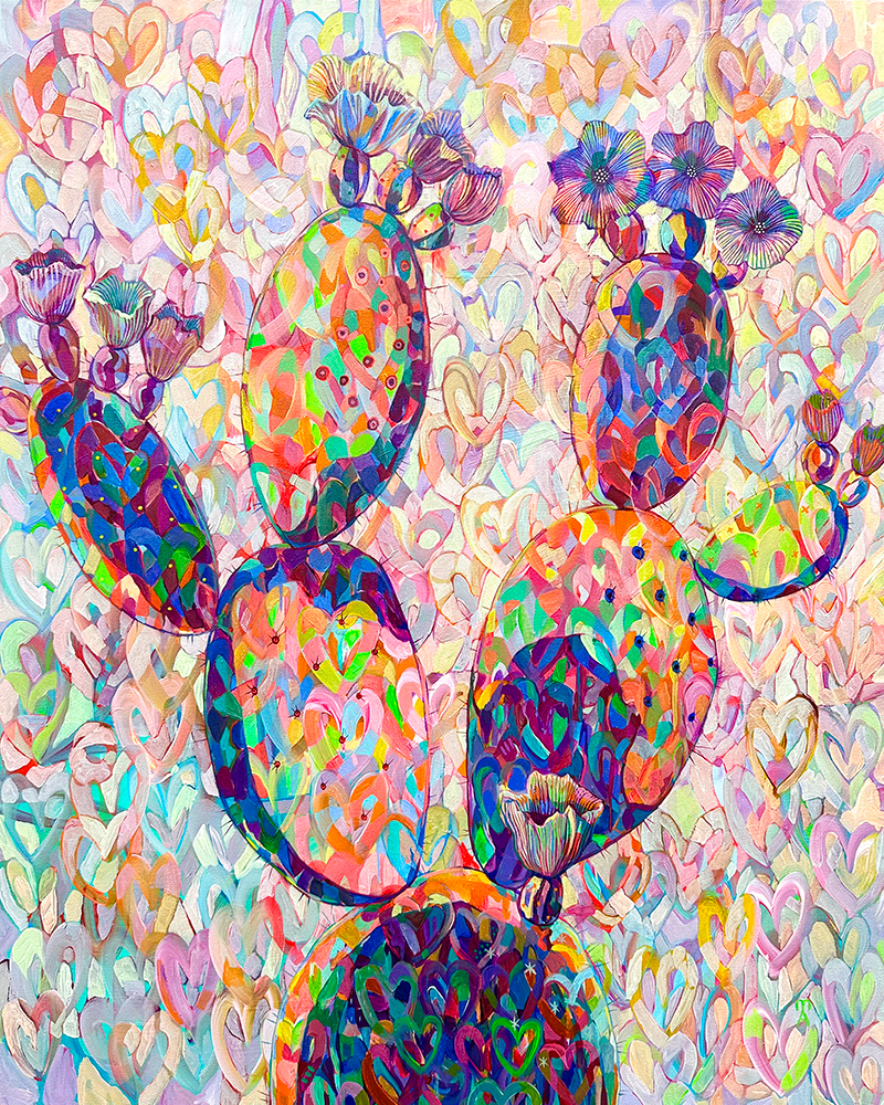 Cactus in Heart Storm