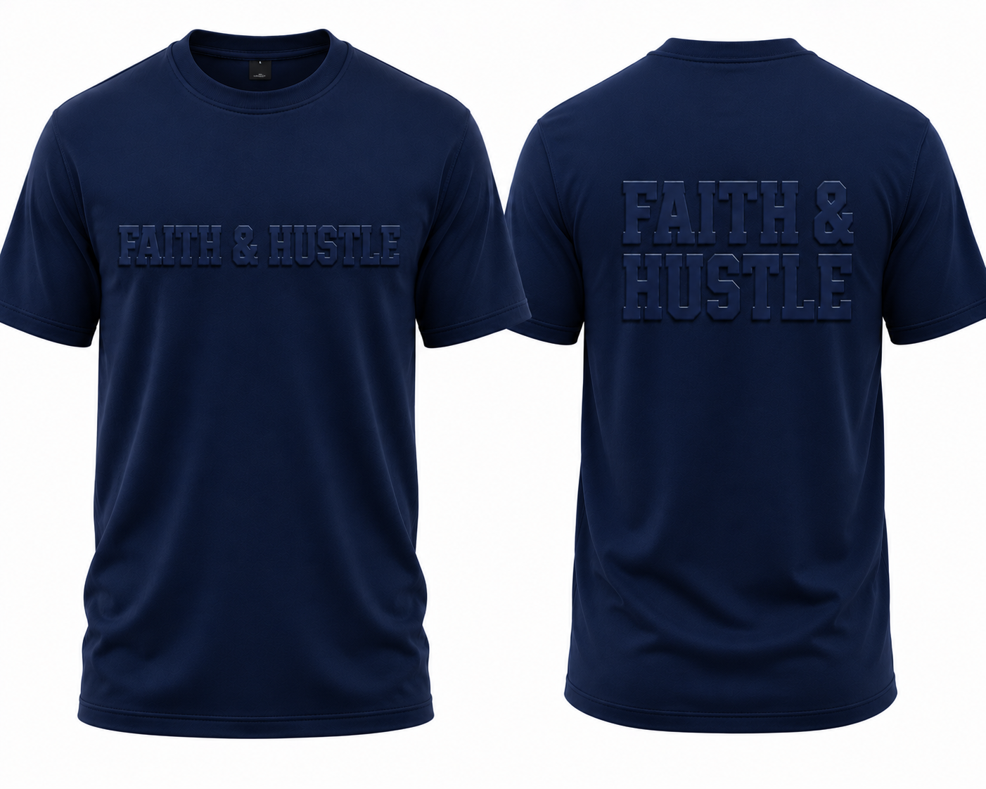 Faith & Hustle Embossed Tee