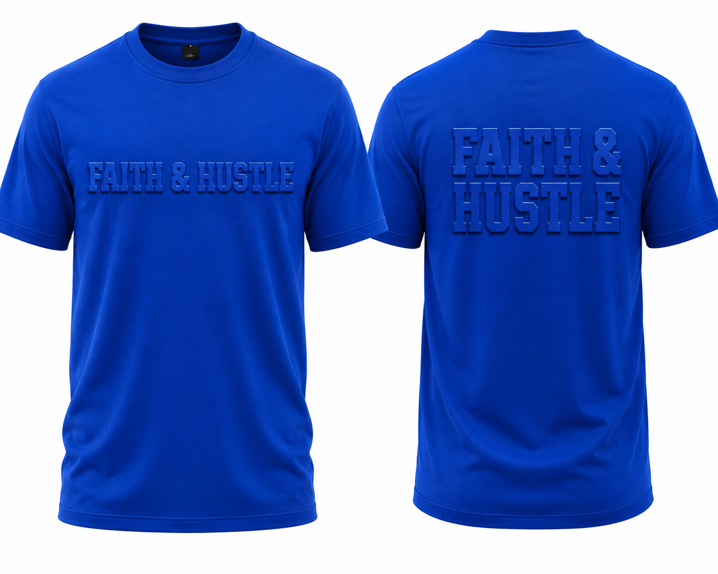 Faith & Hustle Embossed Tee