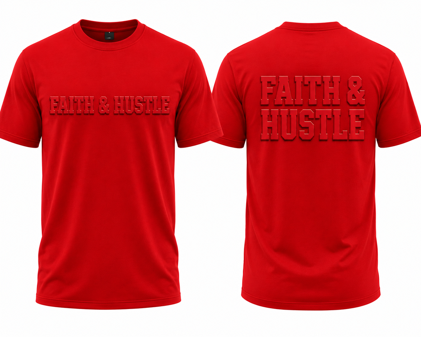 Faith & Hustle Embossed Tee
