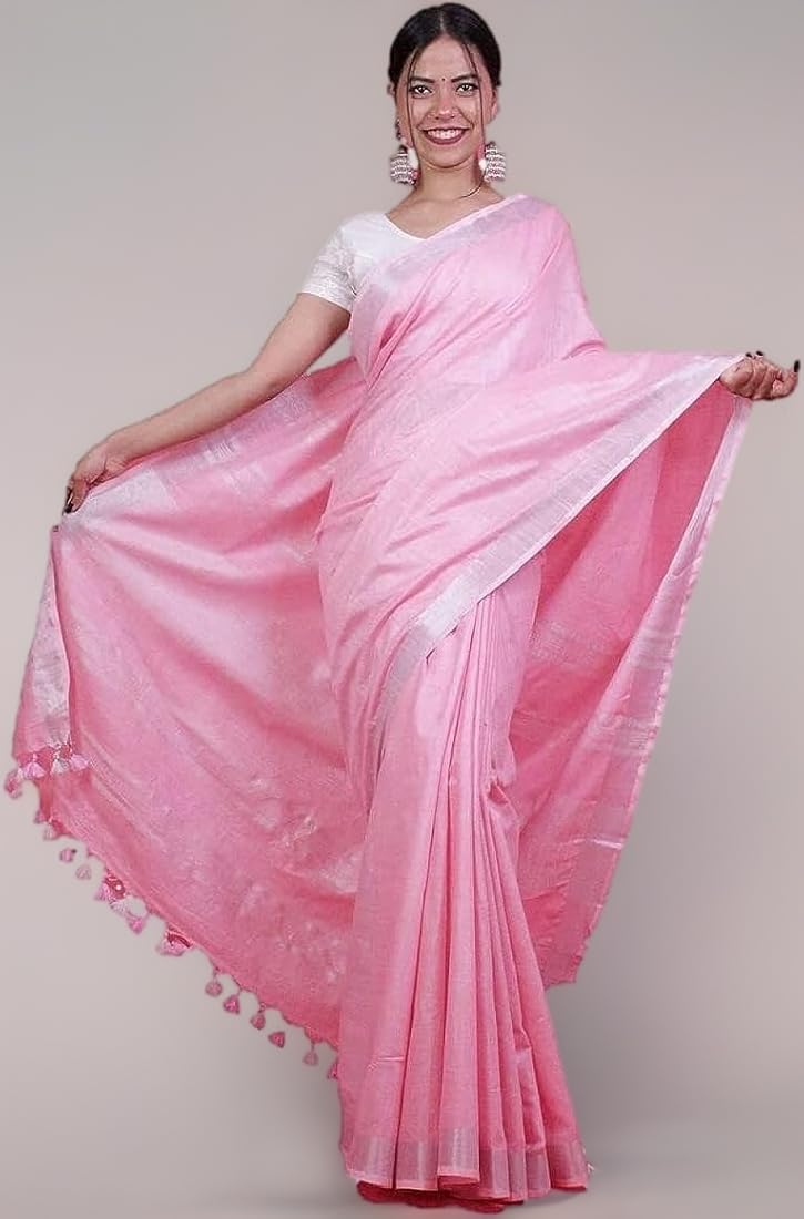 Elegant Light Pink Saree