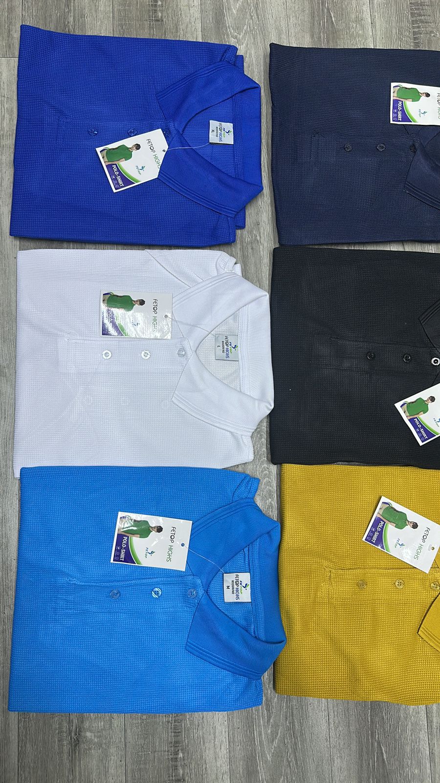 Dotted / Honey Comb Polo Shirt Collection