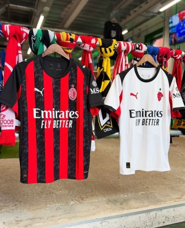 AC Milan Home and Away Jerseys