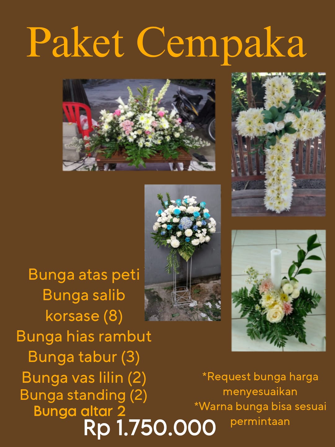 Karangan Bunga Duka paket hemat