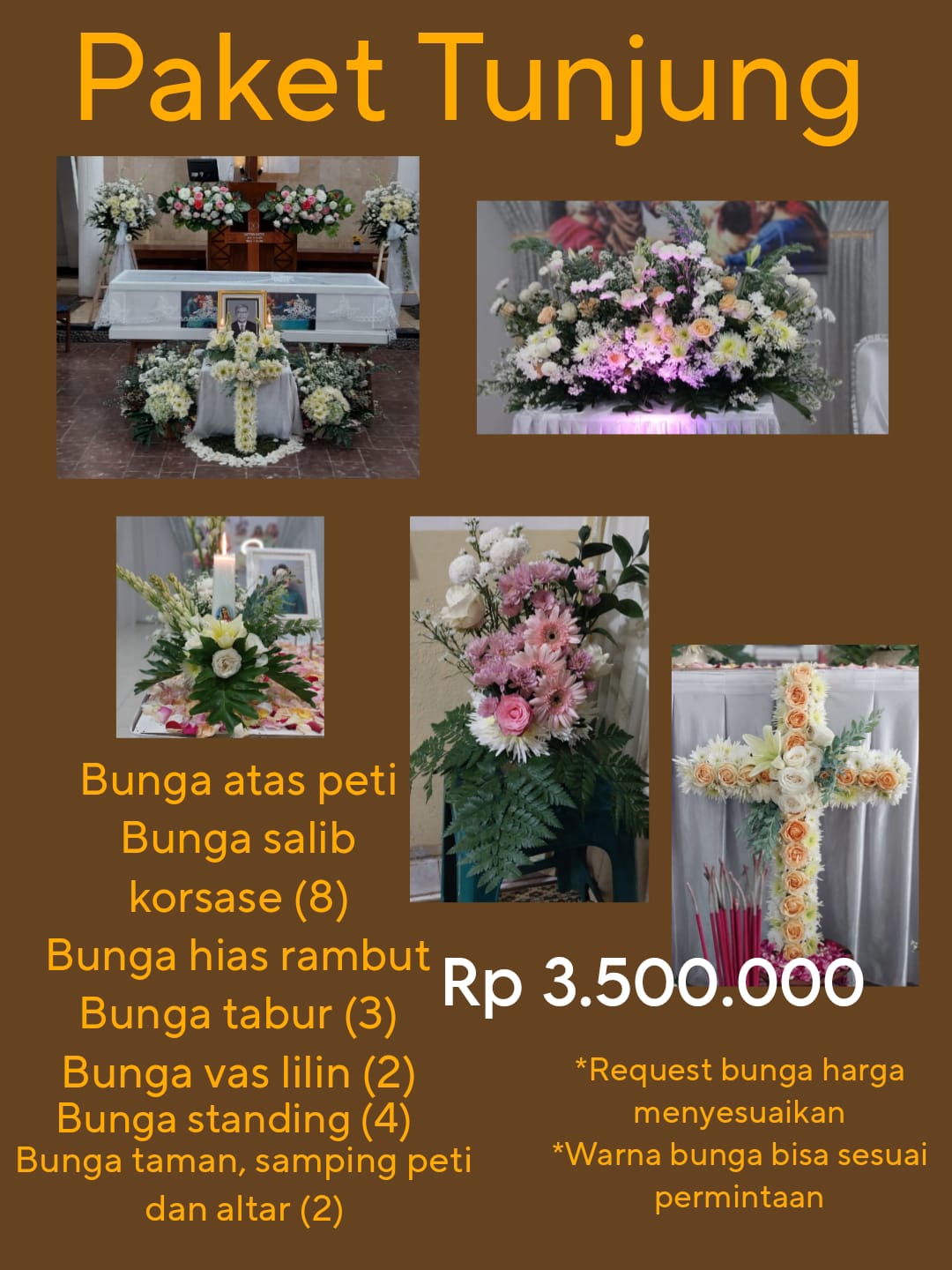 Karangan Bunga Duka paket hemat