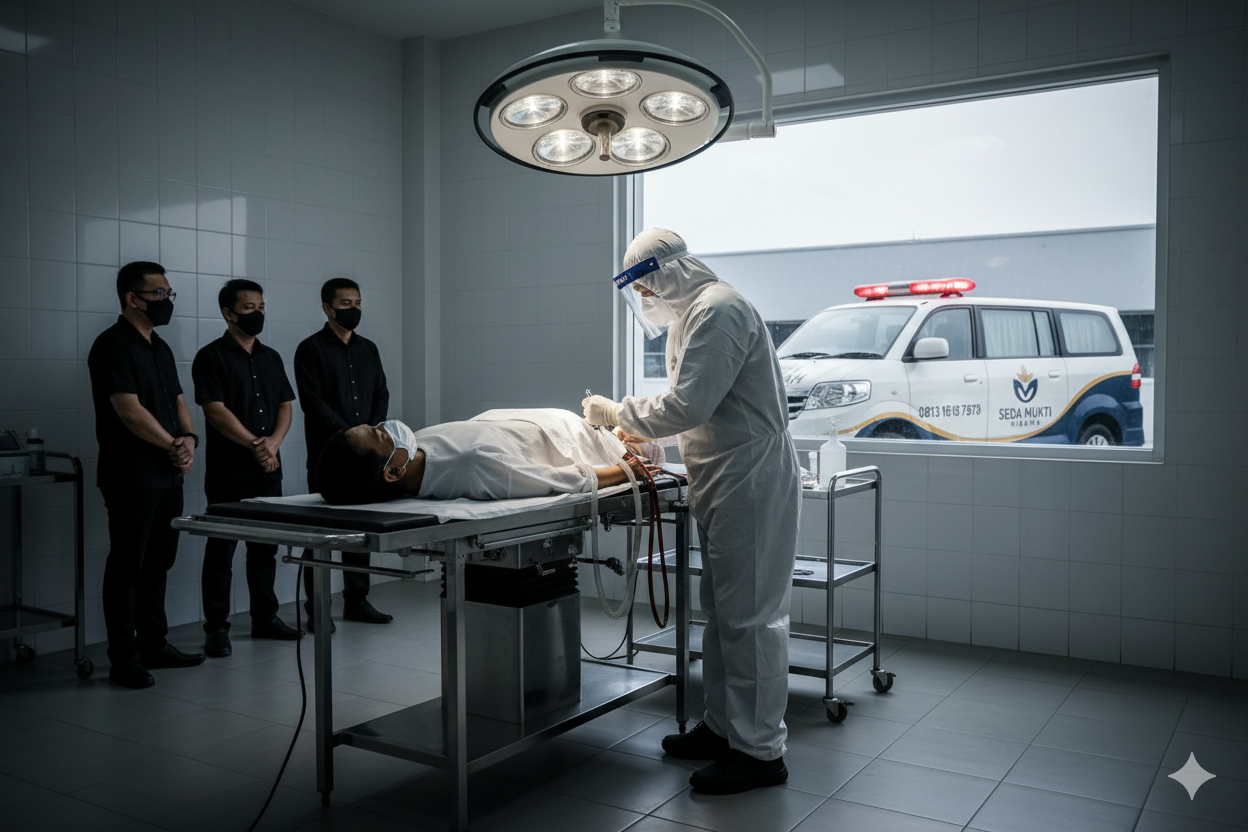 Medikolegal embalming Luar kota Yogyakarta