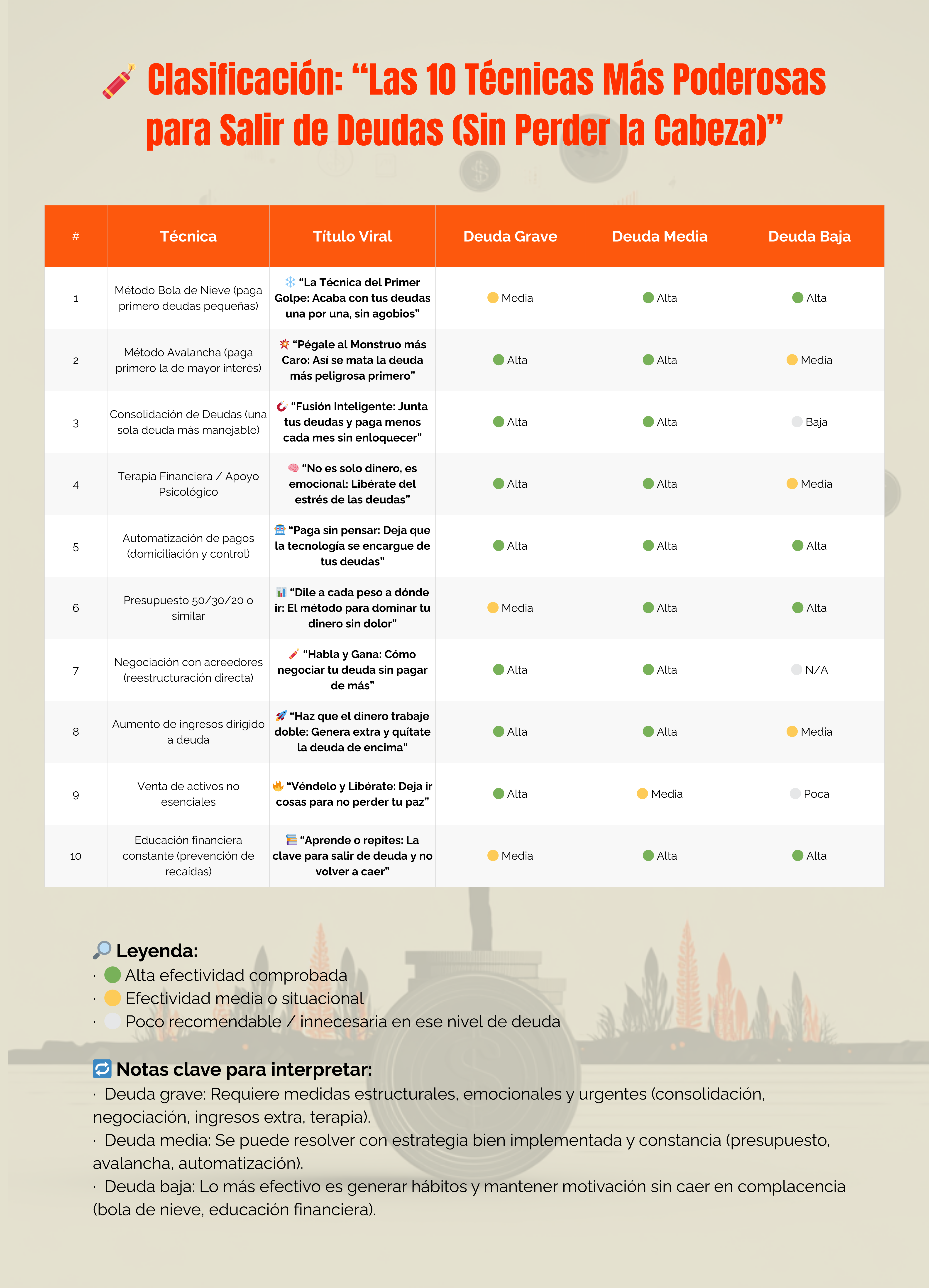 La técnica del primer golpe:  Acaba con tus deudas una por una, sin agobios.