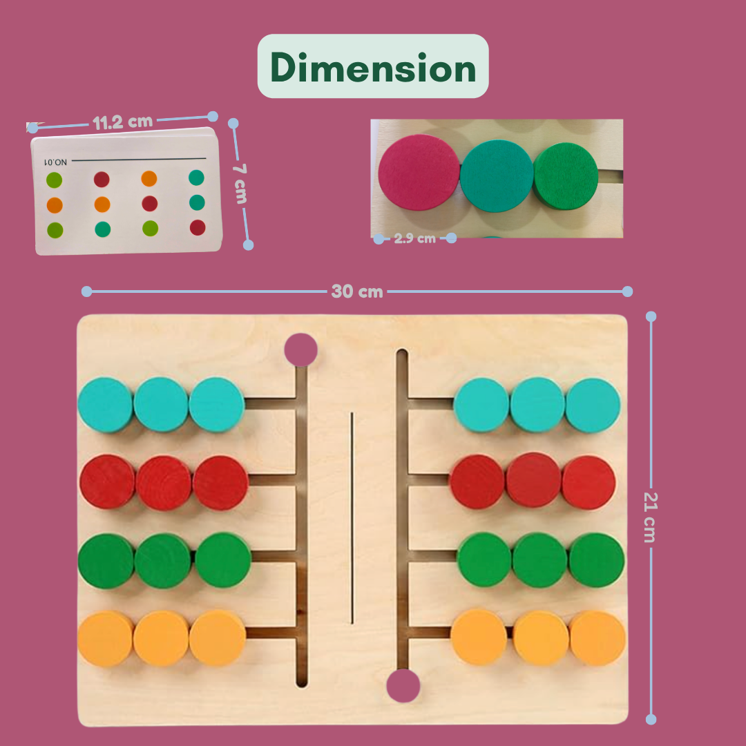 Four Colour Sorting Game – Double Player, Manaaz Kids