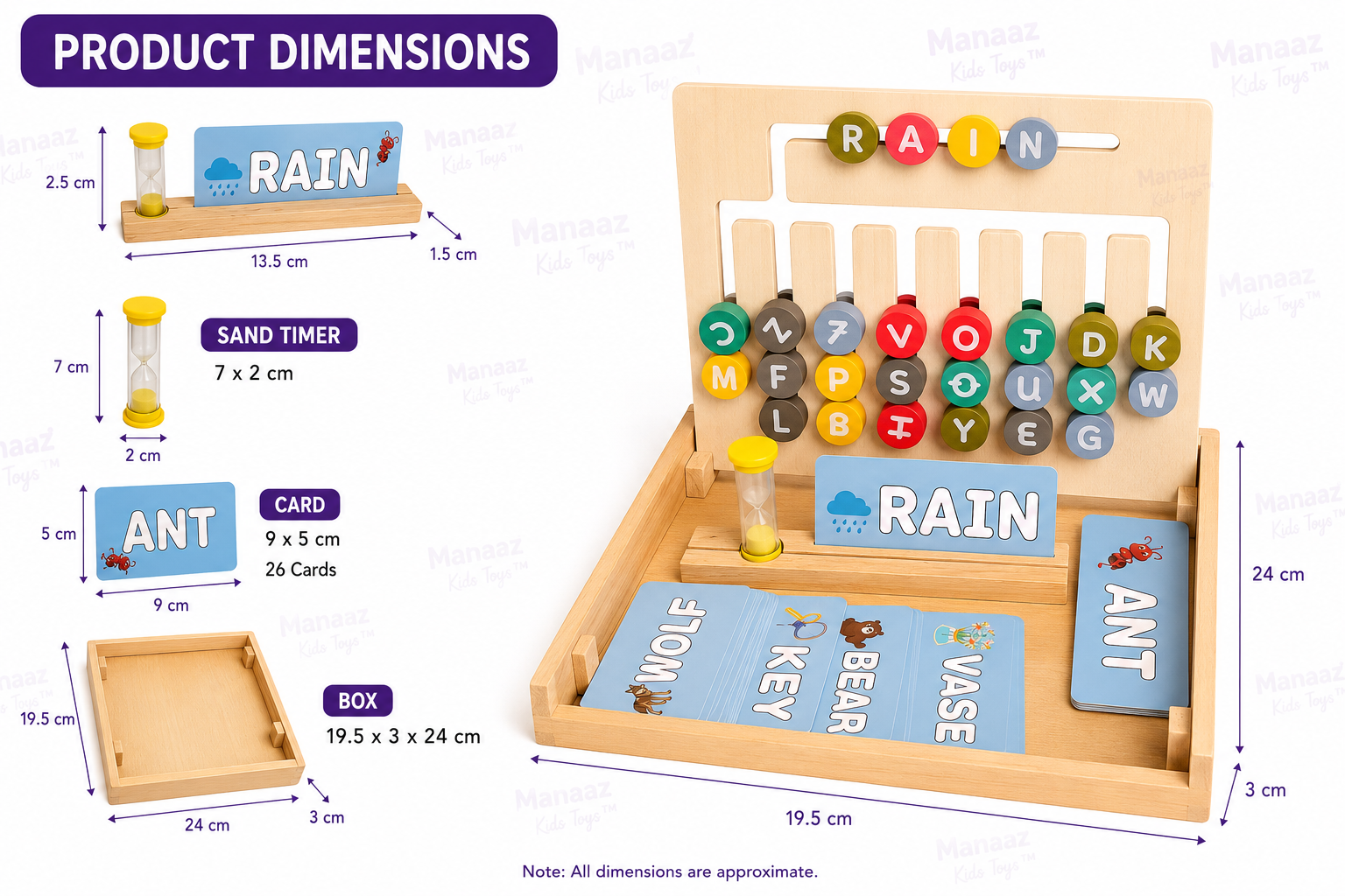 2 in 1 Spell and Solve Wooden Toy