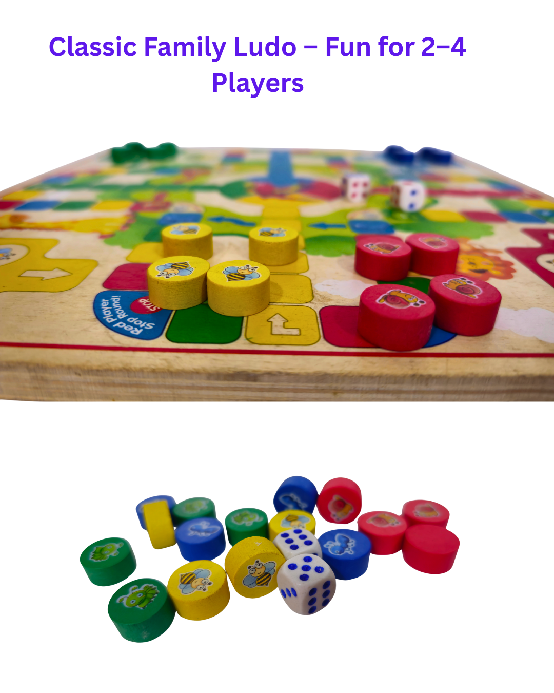 Ludo cum Chinese Checker 2-in-1 Board Game | Manaaz Kids