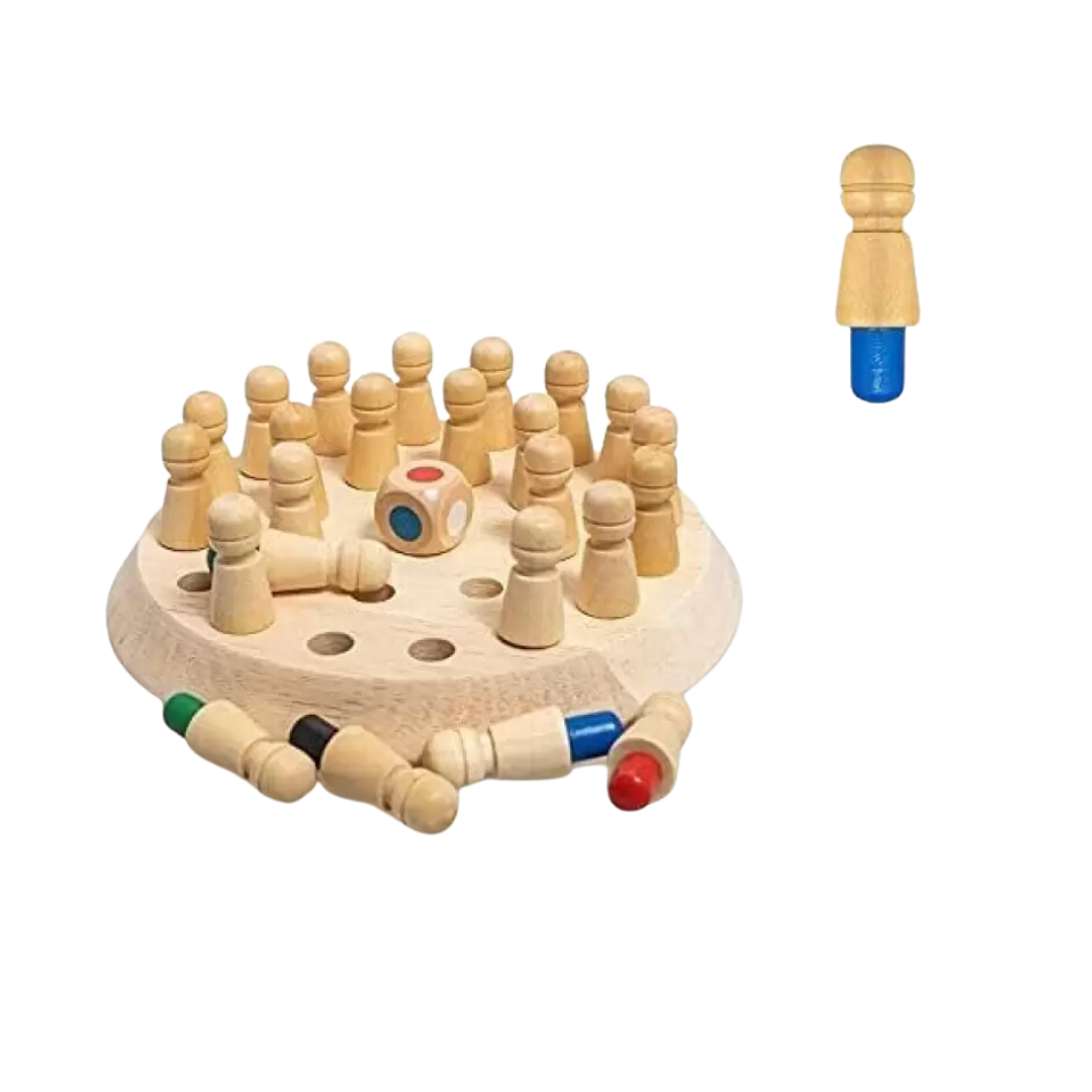 Wooden Memory Match Stick Game