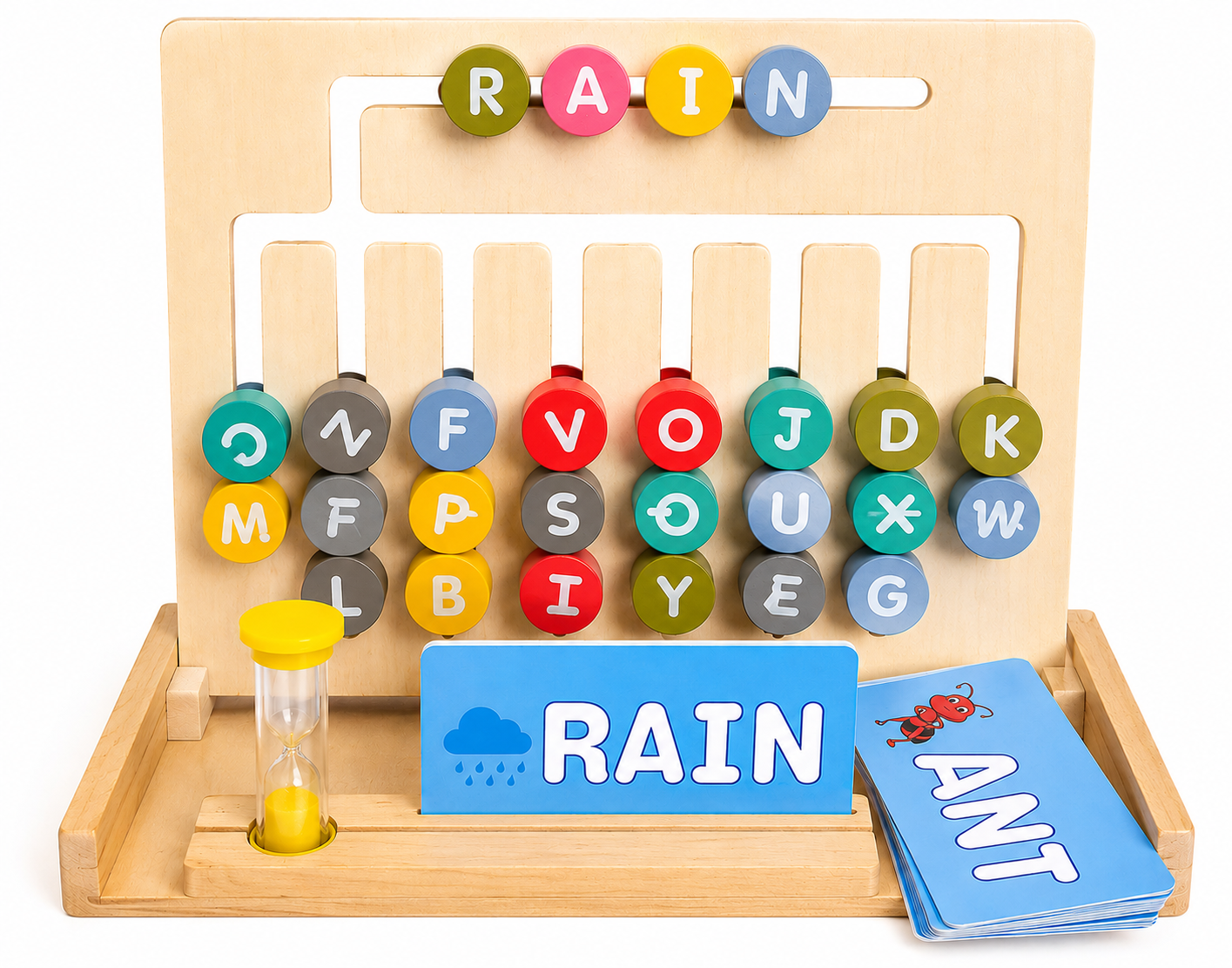 2 in 1 Spell and Solve Wooden Toy