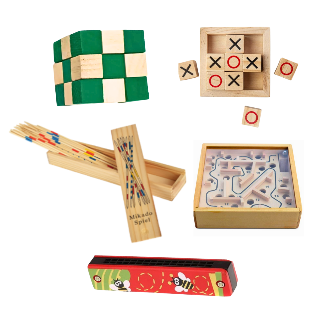 Wooden Educational Mini Games Combo