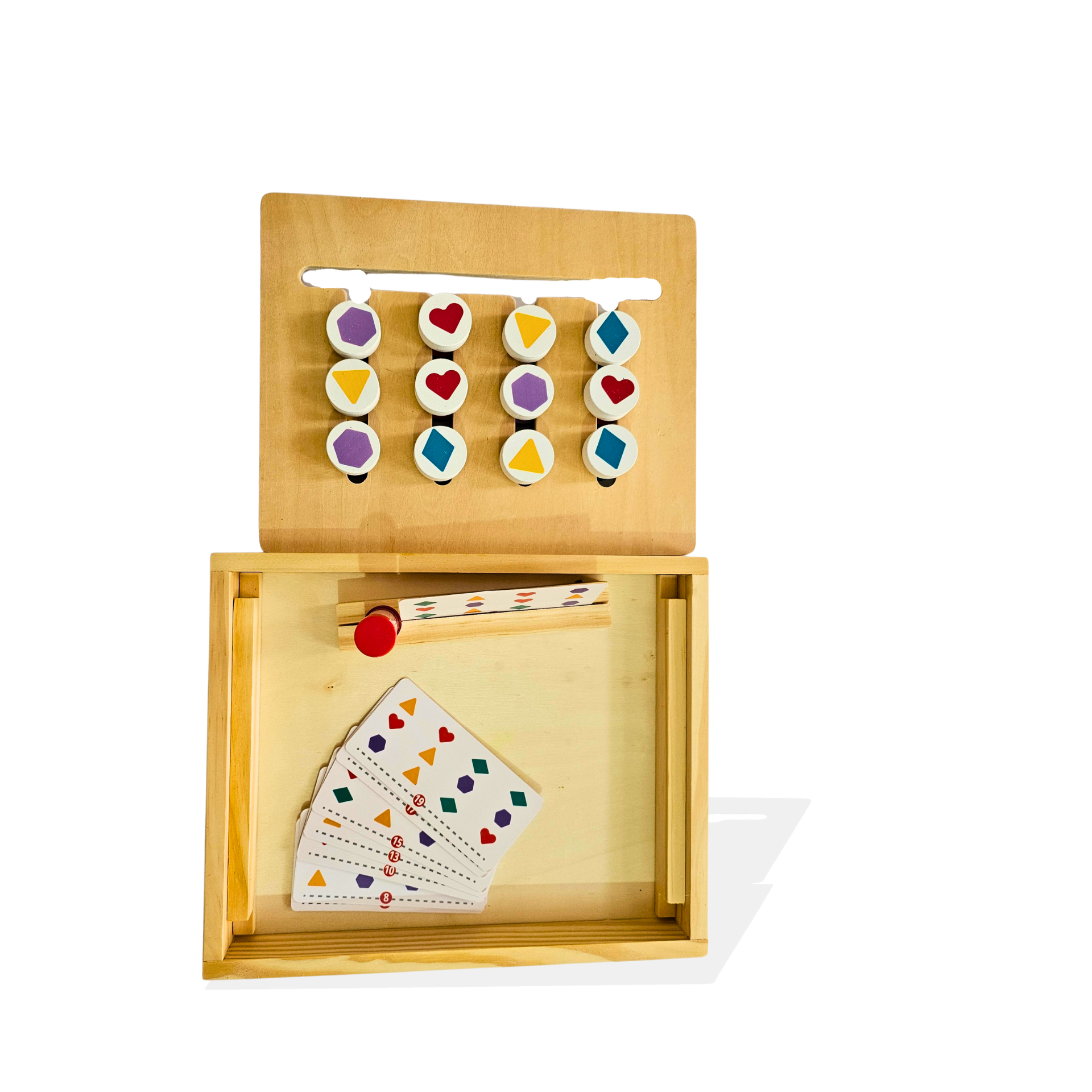 Wooden Pattern Matching Game