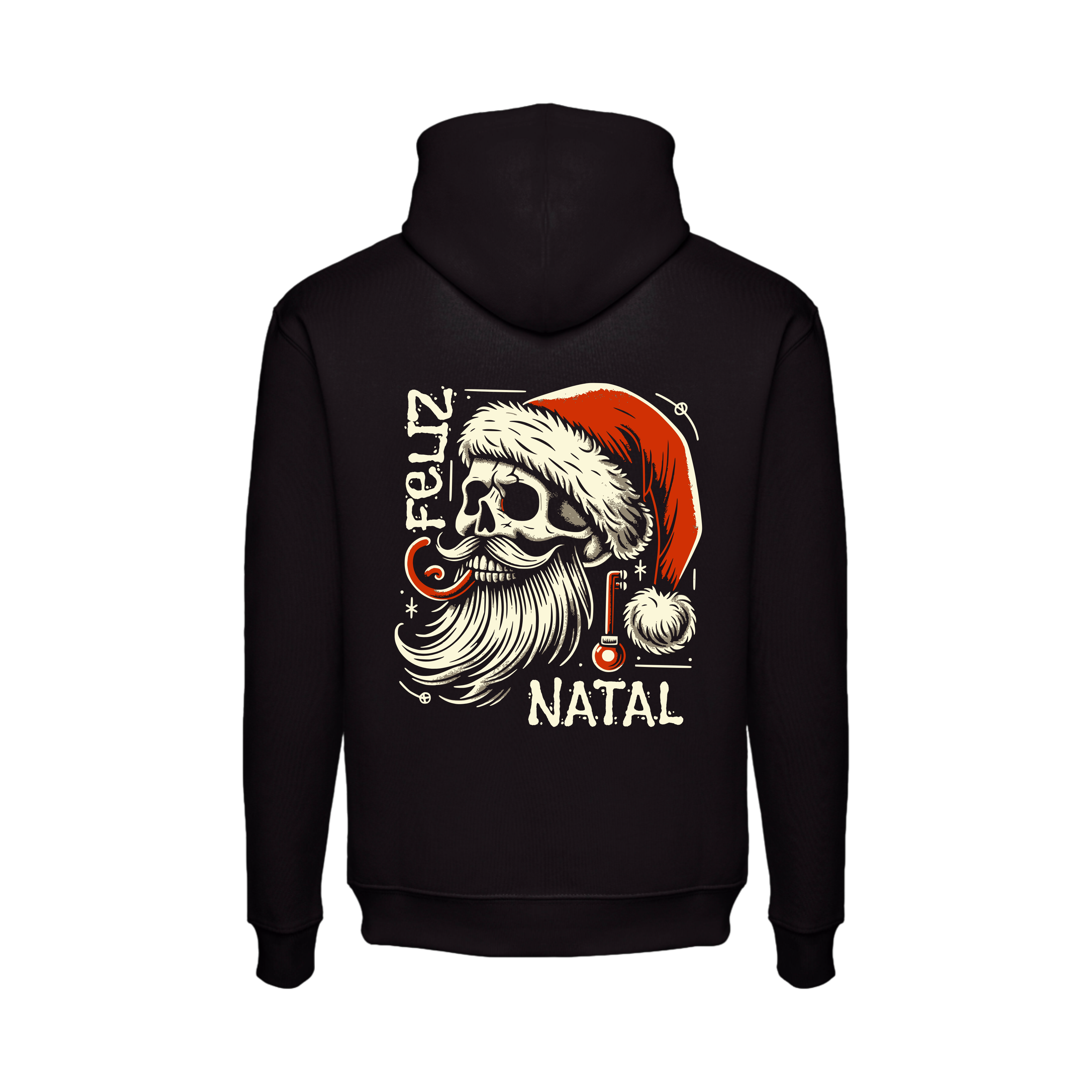 Sweatshirt Feliz Natal com caveira