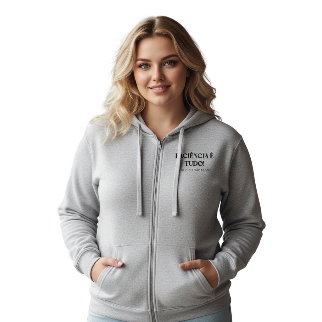 Casaco Paciência é tudo! O que eu não tenho