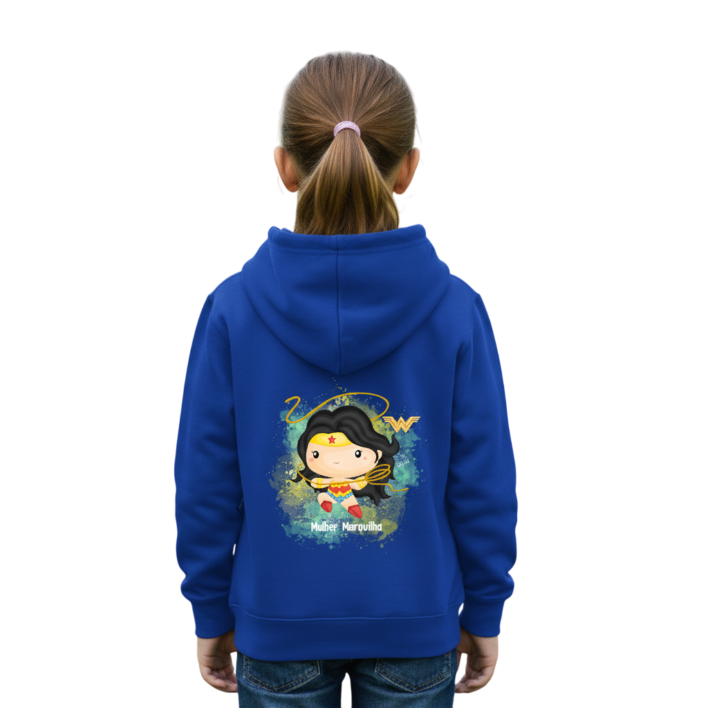 Casaco Mulher Maravilha - Para Pequenas Heroínas!