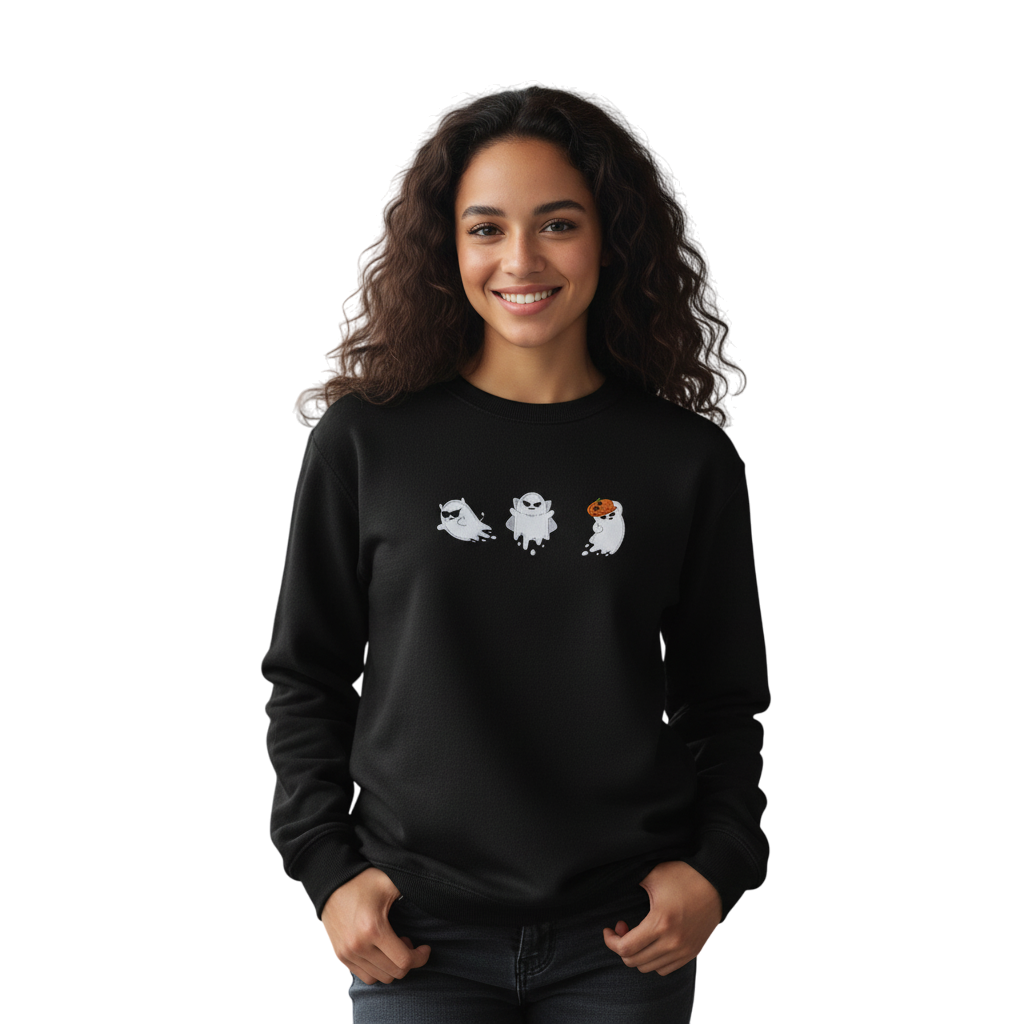 Sweatshirt halloween com fantasmas