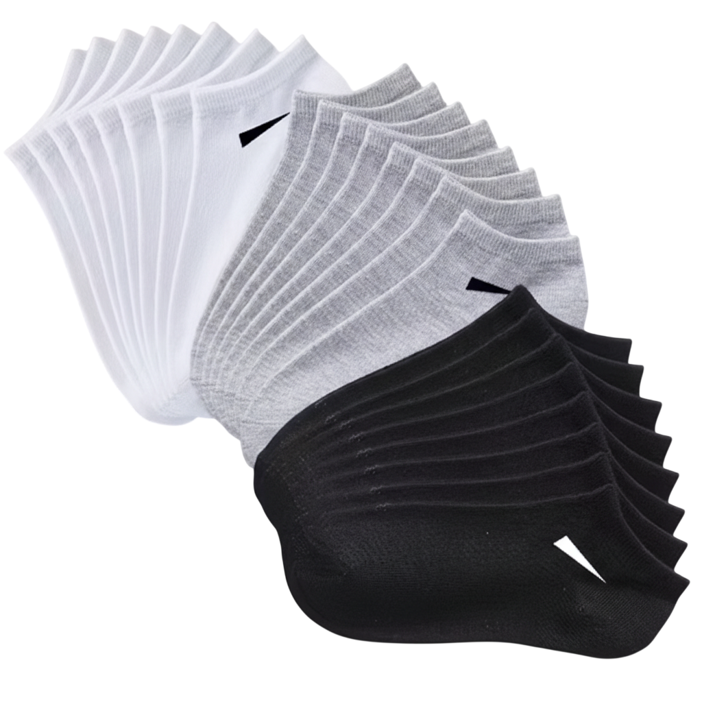 Conjunto de 10 pares de meias  – Conforto e Performance Diária