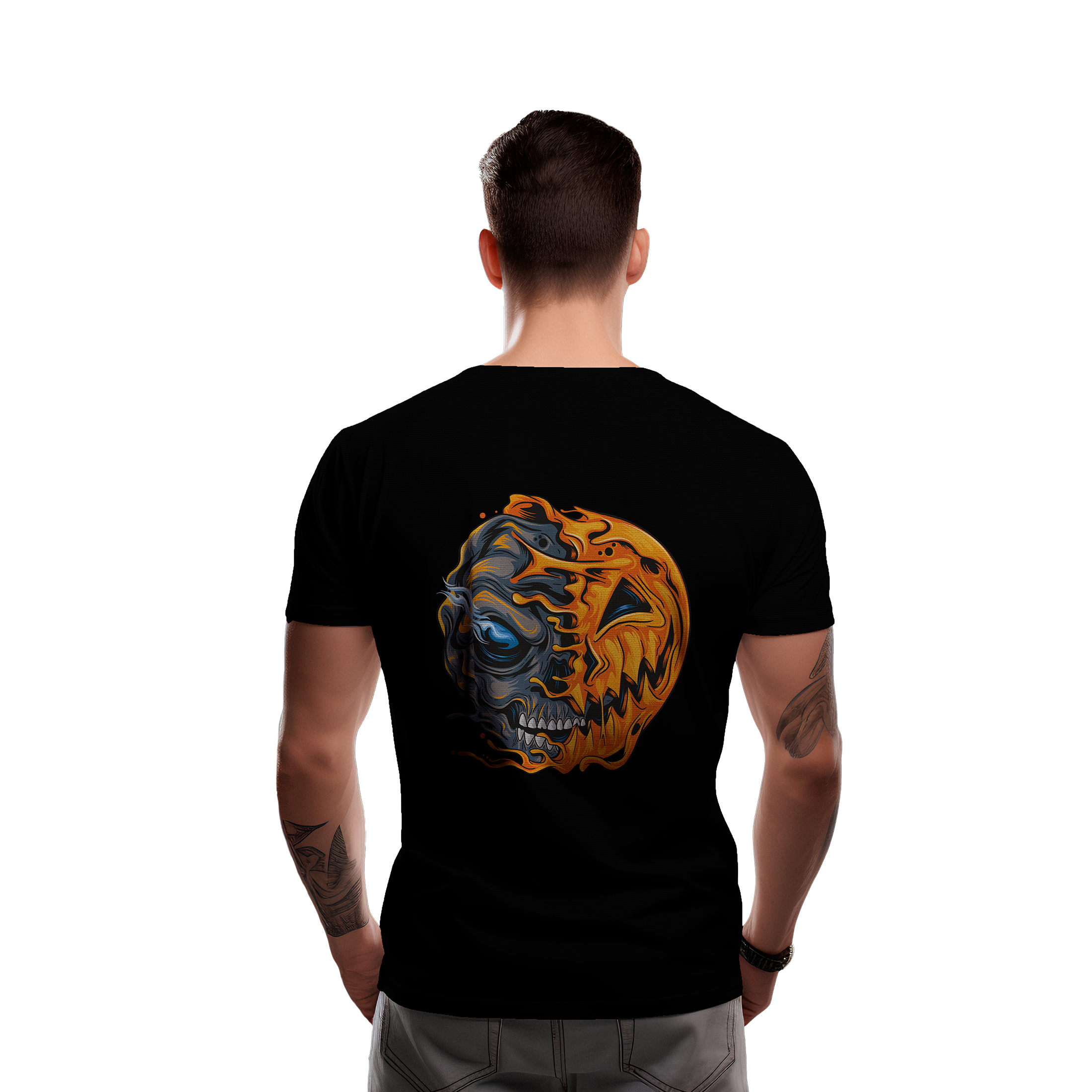 T-shirt de Halloween - fogo