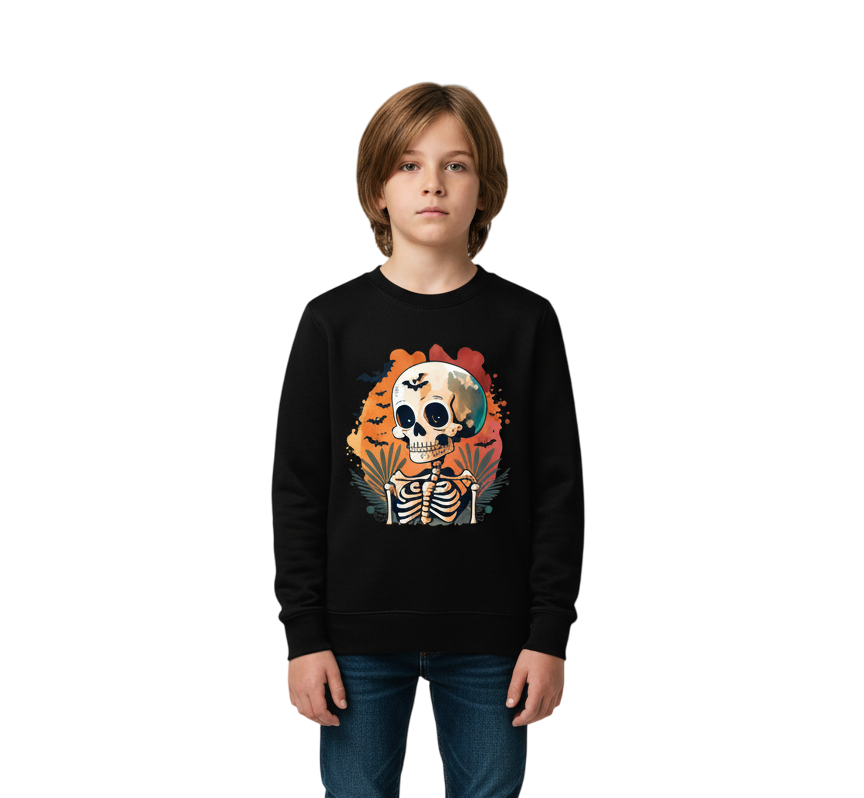 Sweatshirt de hallowen com caveira