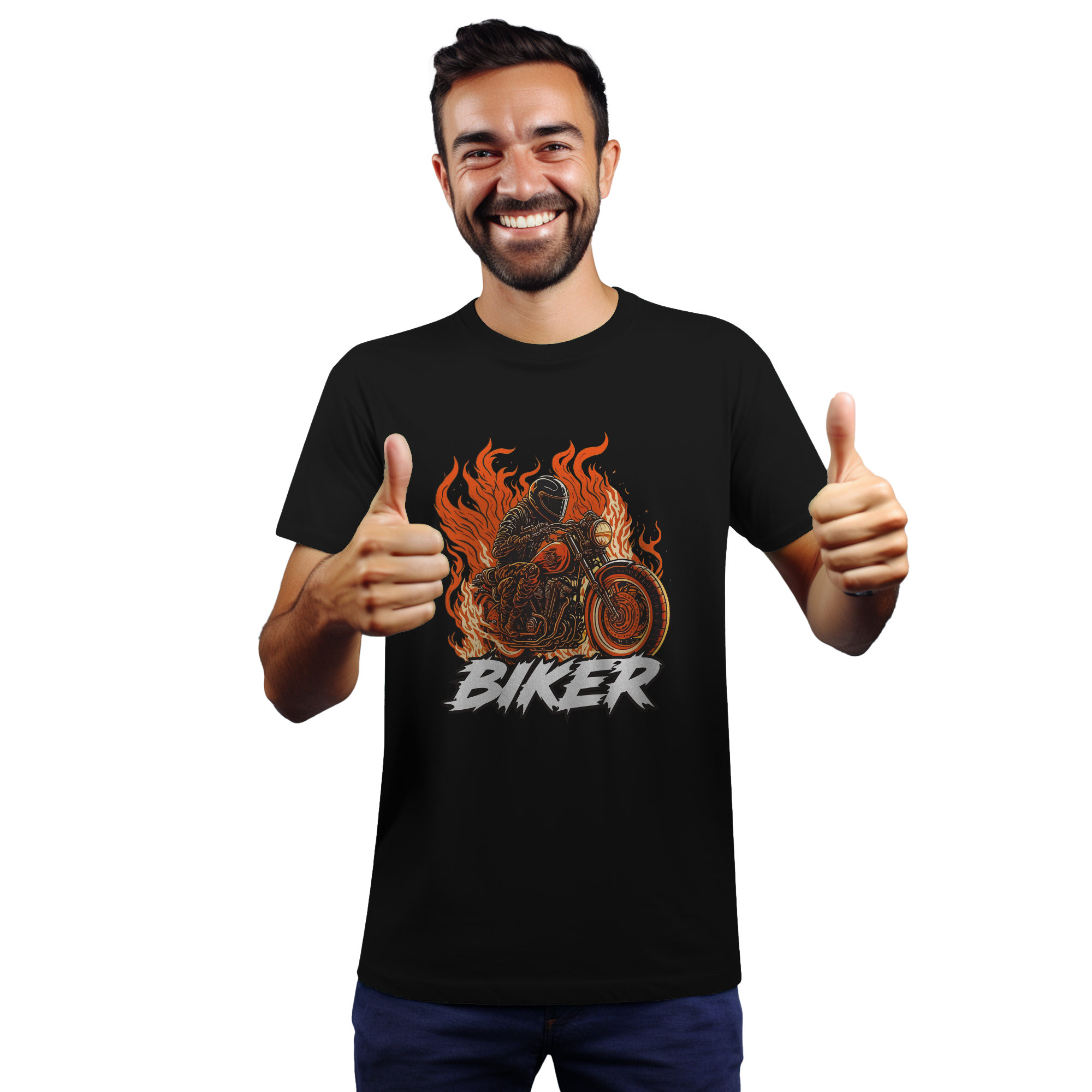 T-shirt biker