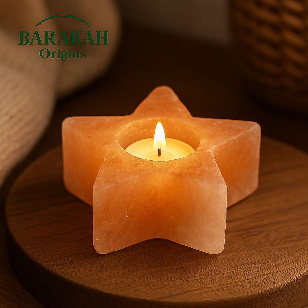 Star-Shaped Himalayan Salt Candle Holder