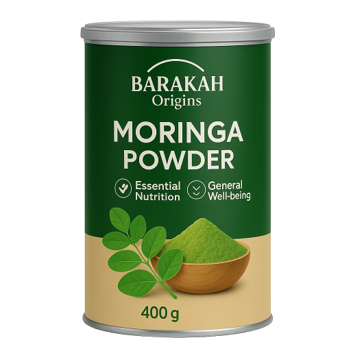 Organic Moringa Powder – 400 g (Health Canister)