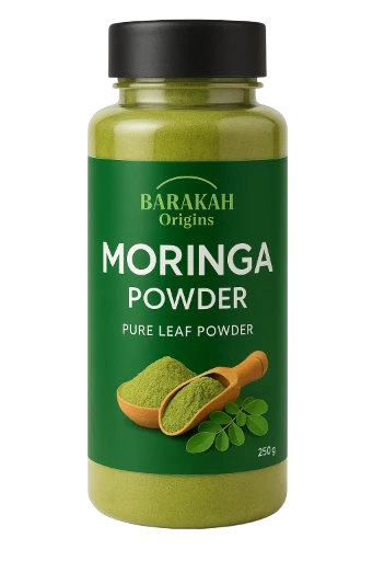Organic Moringa Powder – 250 g (Pure Leaf Powder Jar)