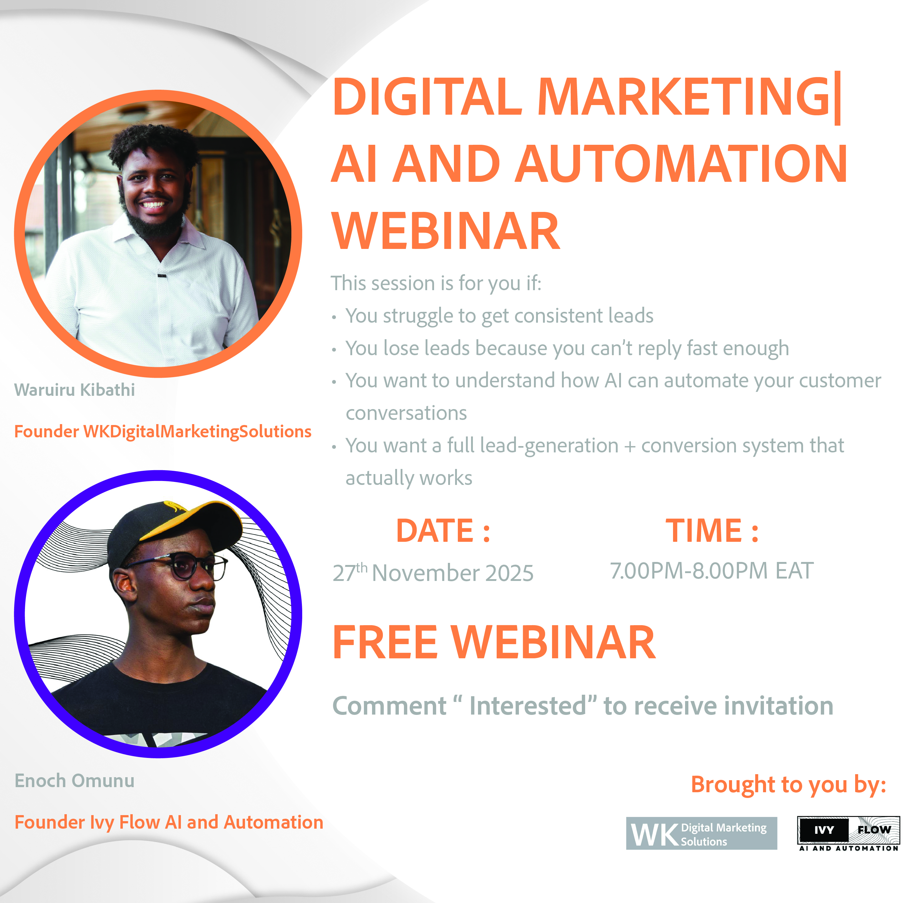 Digital Marketing, AI and Automation Webinar