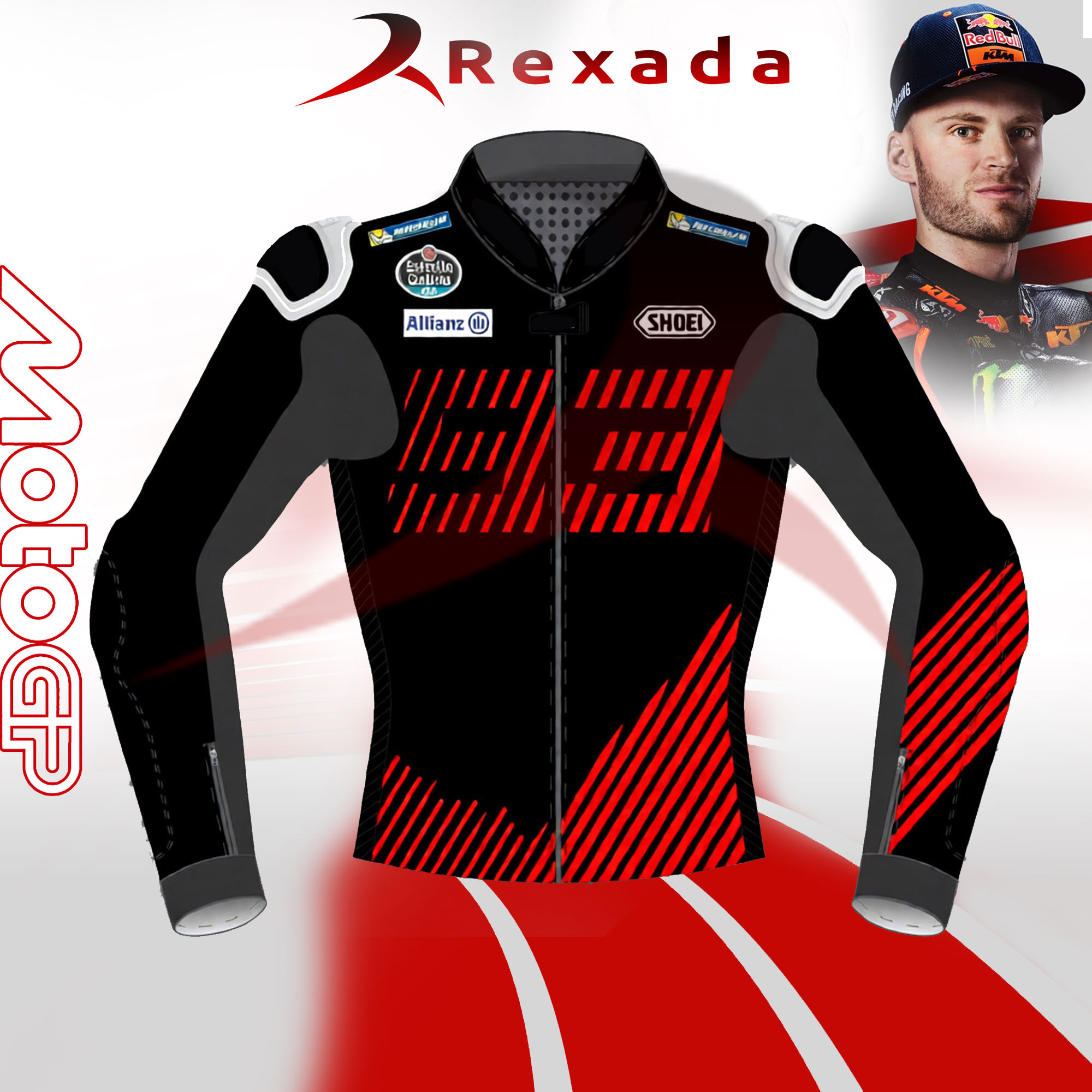 Red Racing Jacket Marco Bezzecchi Winter Test 2024