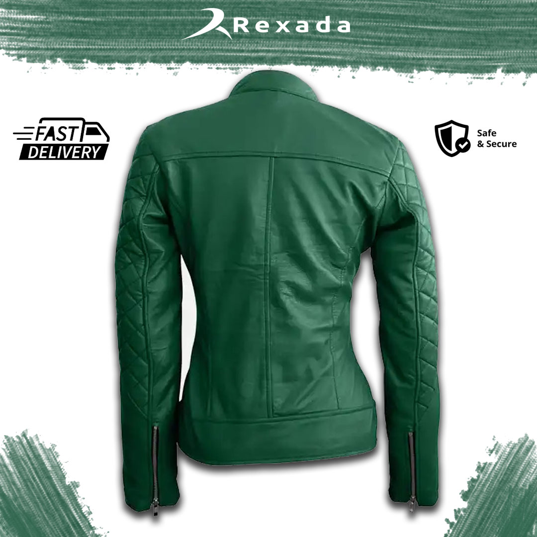Rexada Stella Women’s Quilted Leather Duster – Grace. Power. Unmatched Elegance.