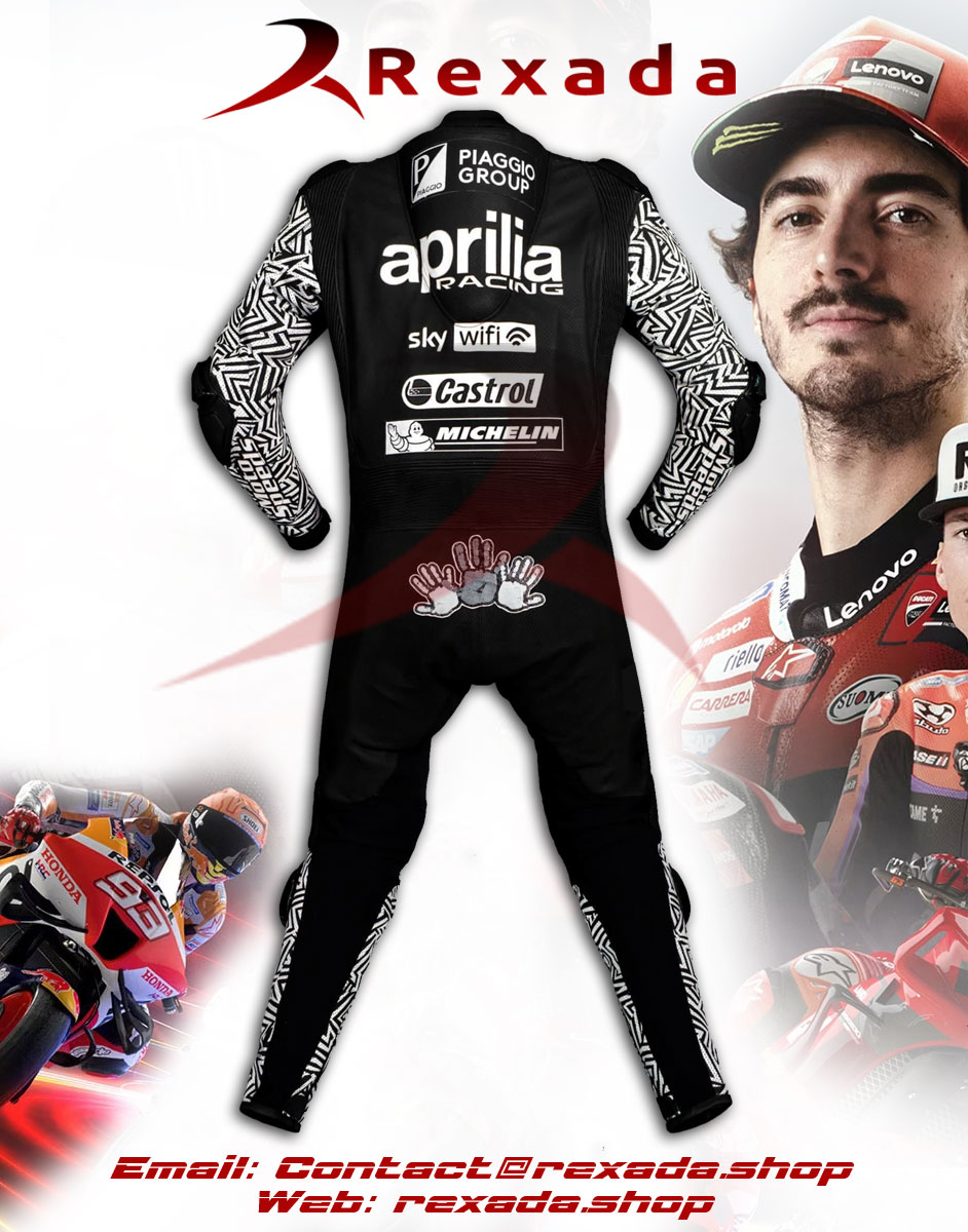 Black Biker Suit Aleix Espargaro 2023