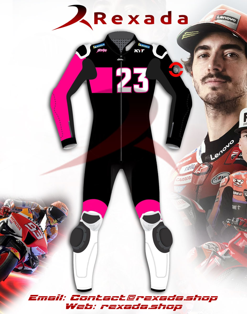 Black Race Suit Enea Bastianini Winter Test 2024