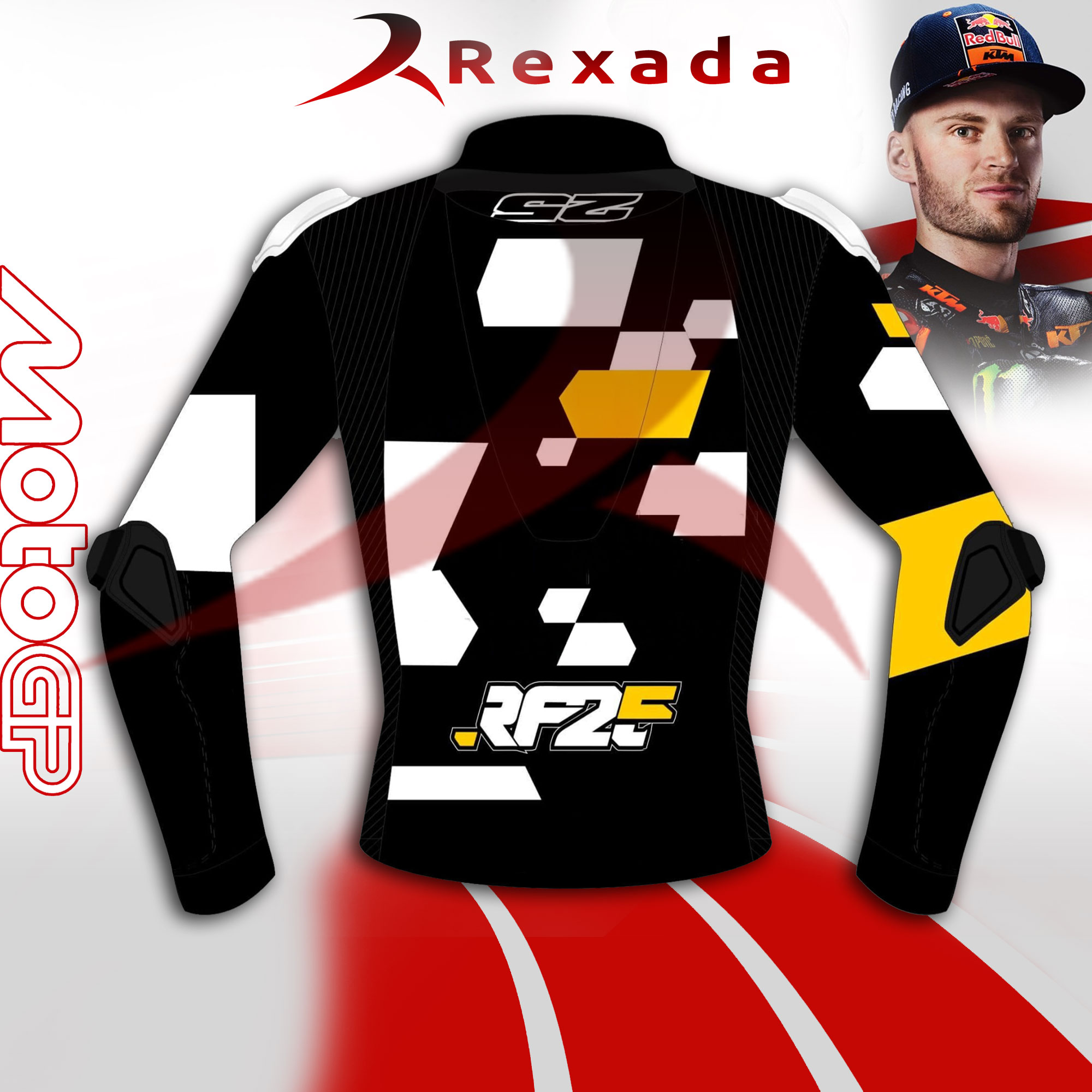 Black Leather Riding Jacket Aprilia 2023