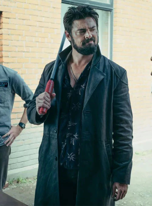 Rexada Karl Urban "The Boys" Leather Long Coat – The Butcher’s Commanding Edge