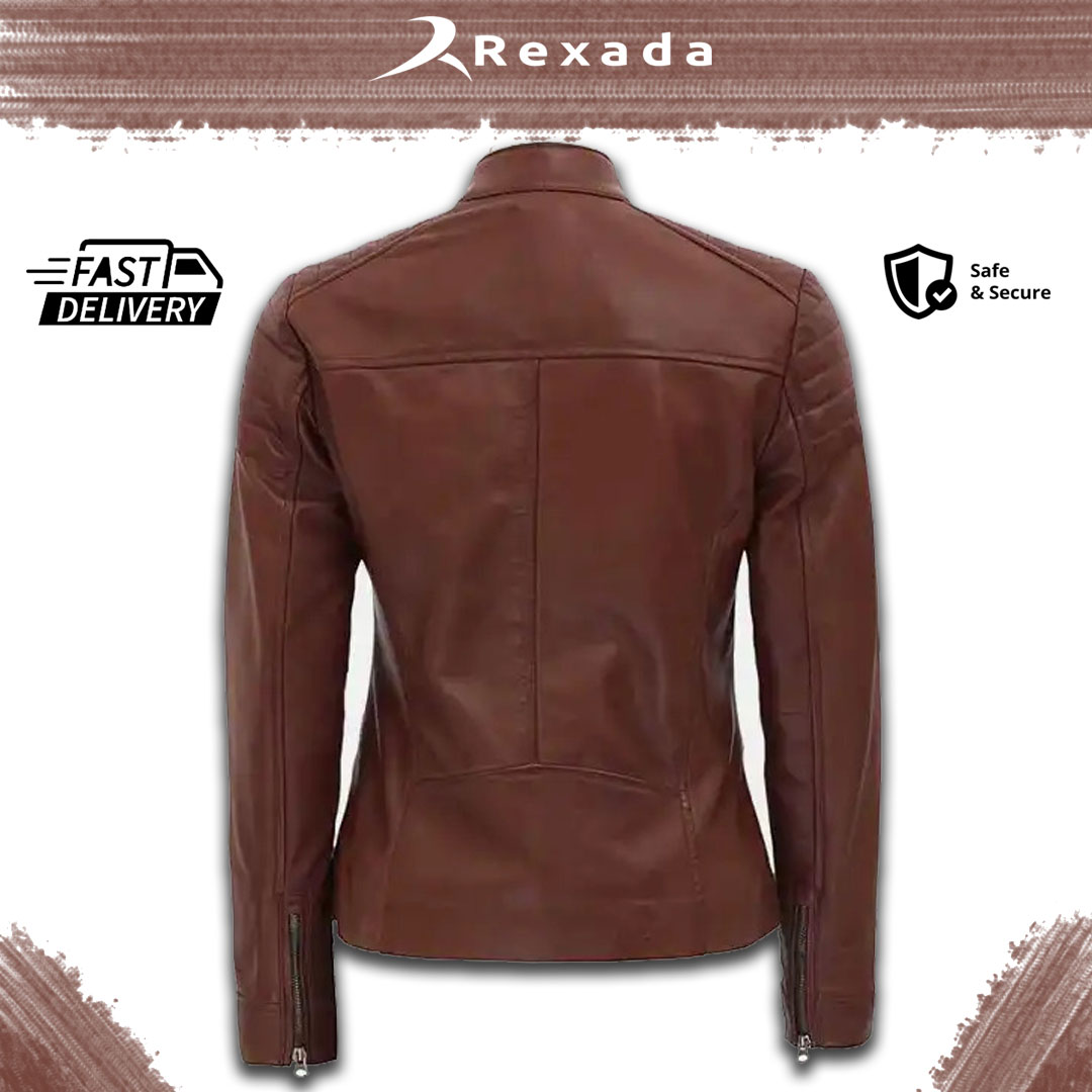 Rexada Harper Women’s Quilted Leather Jacket – Modern Chic. Effortless Luxury.