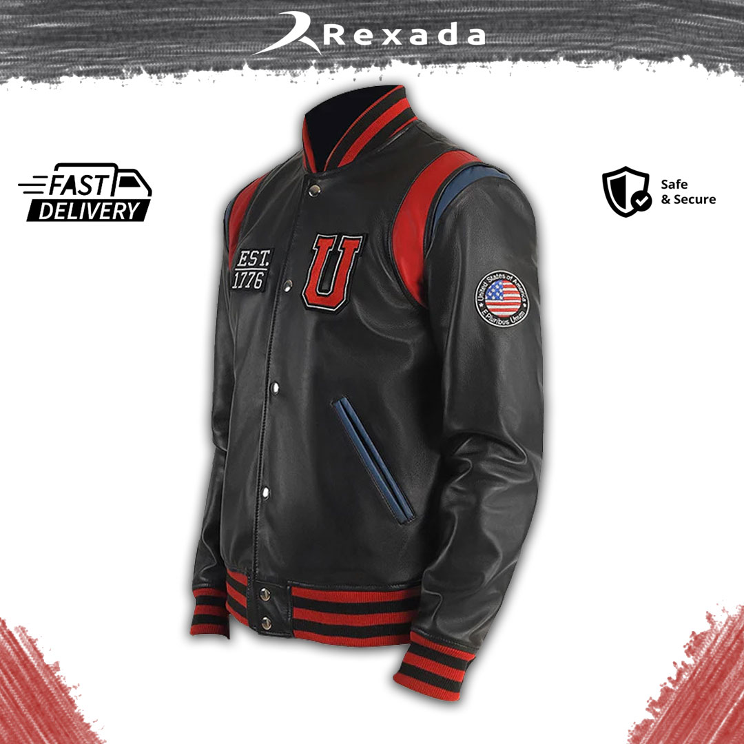 The Rexada Edge Varsity Jacket takes the classic varsity silhouette and gives it a fearless, fashion-forward twist.