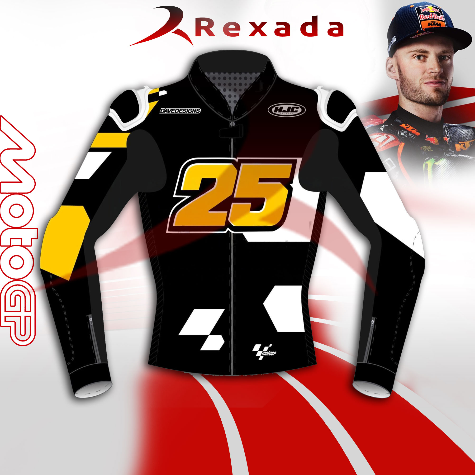 Black Leather Riding Jacket Aprilia 2023