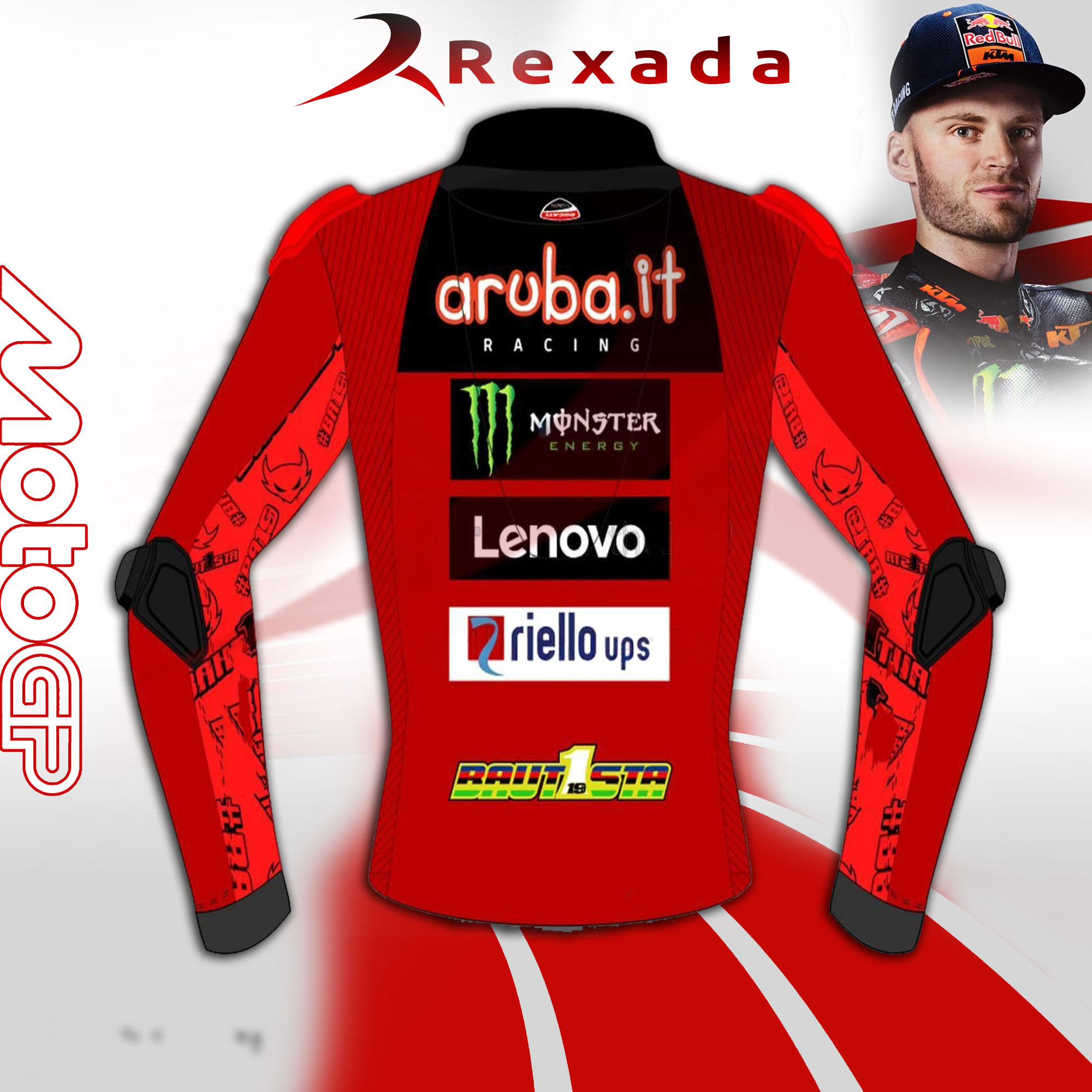 Ducati Red Leather Jacket WSBK 2023