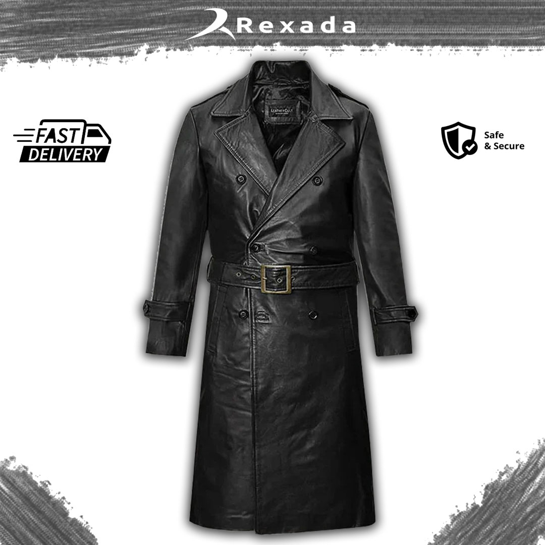 Rexada Nick Fury Leather Trench Coat – The Icon of Power and Precision